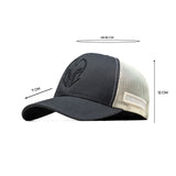 HEAD GEAR GREY BASEBALL TRUCKER CAP
