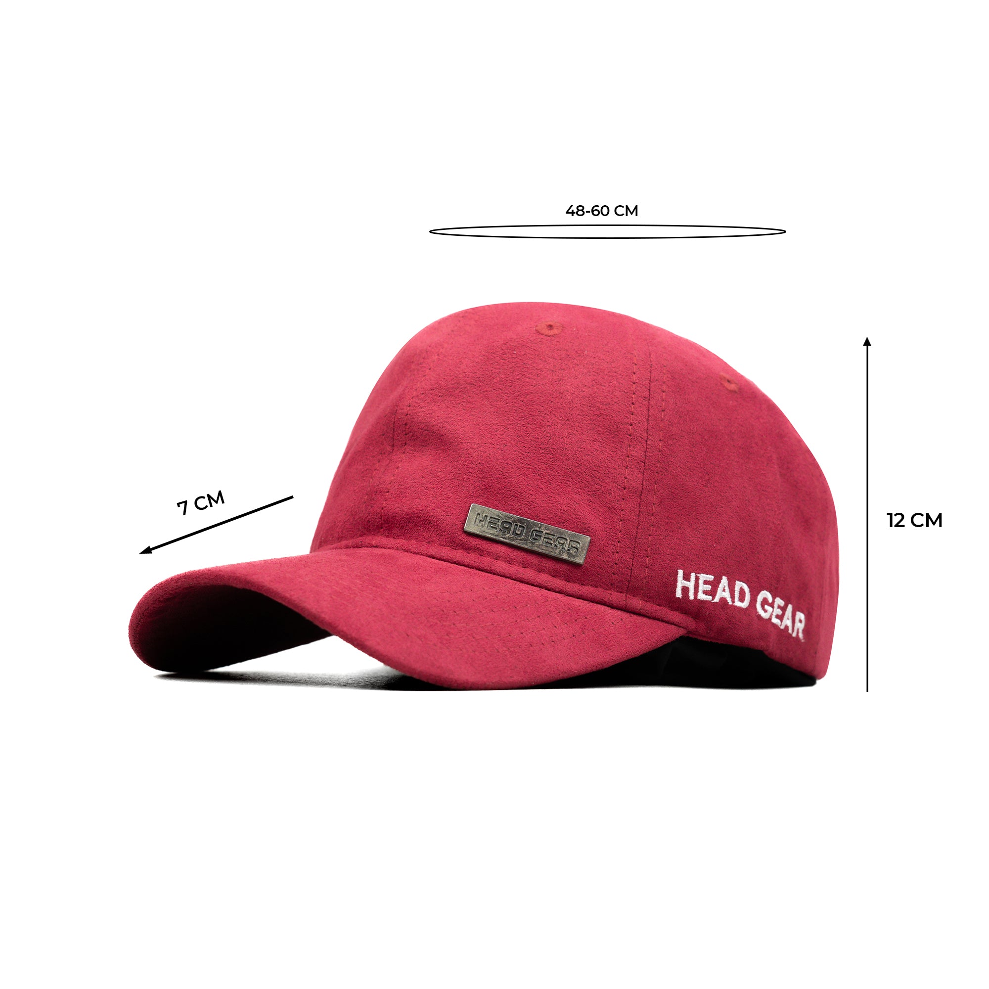 HEAD GEAR RED RUSTIC METAL PATCH CAP