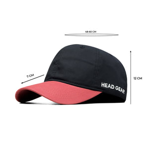 HEAD GEAR BLACK CANDY PINK DUAL TONE CAP