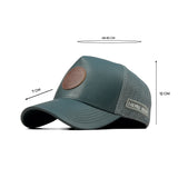 HEAD GEAR SEA GREEN FAUX LEATHER TRUCKER LIMITED EDITION CAP