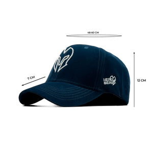 HEAD GEAR SILVER NAVY BLUE VELVET LIMITED EDITION CAP