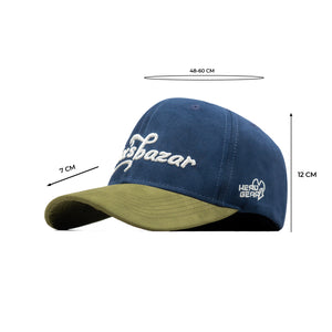 HEAD GEAR COX'S BAZAR NAVY BLUE OLIVE CAP