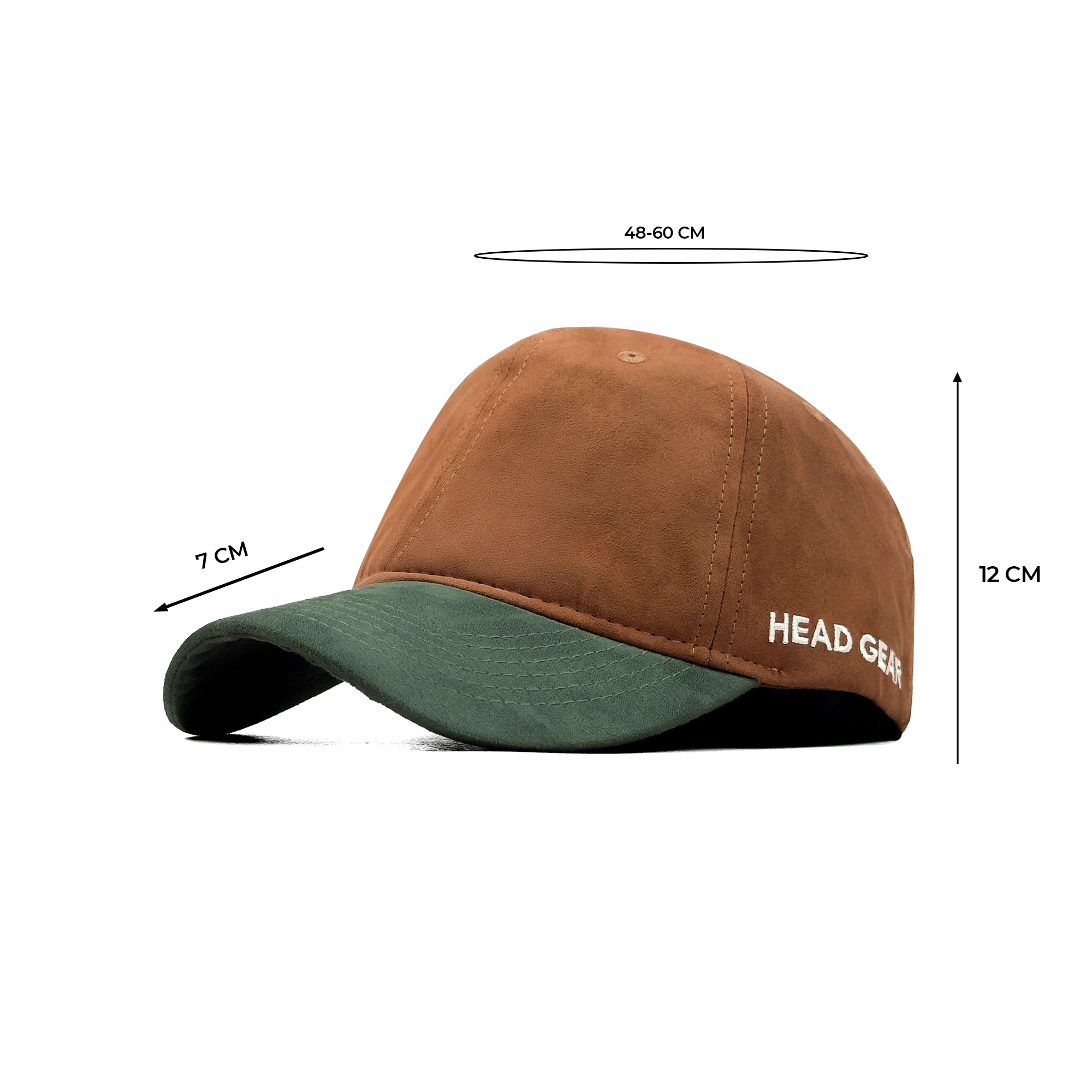 HEAD GEAR BROWN OLIVE DUAL TONE CAP