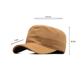 HEAD GEAR BROWN WITH LEATHER PATCH CAPTAIN'S CAP