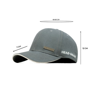 HEAD GEAR GREY RUSTIC METAL PATCH SANDWICH CAP