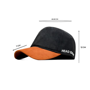 HEAD GEAR BLACK ORANGE DUAL TONE CAP