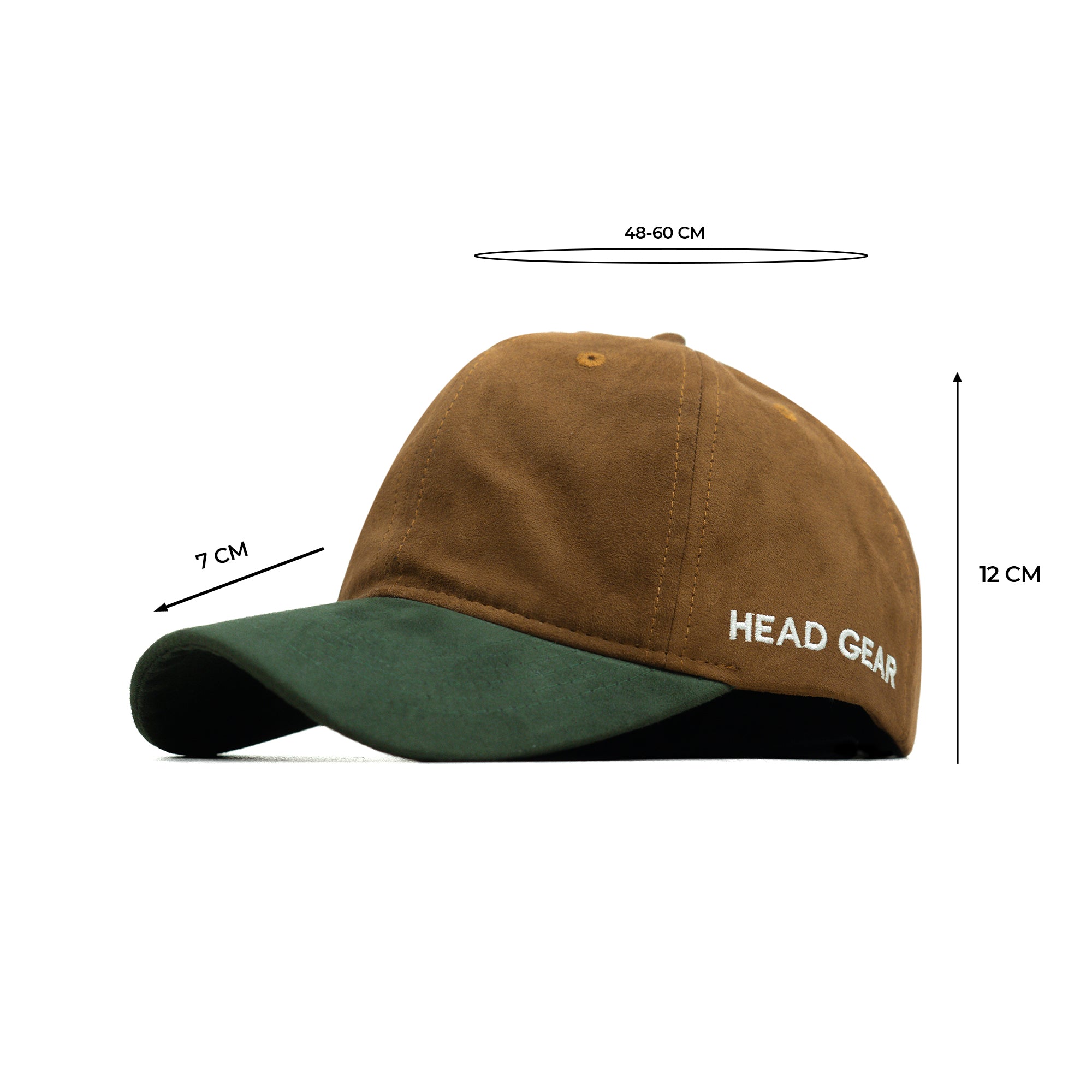 HEAD GEAR BROWN OLIVE DUAL TONE CAP
