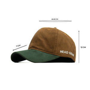 HEAD GEAR BROWN OLIVE DUAL TONE CAP