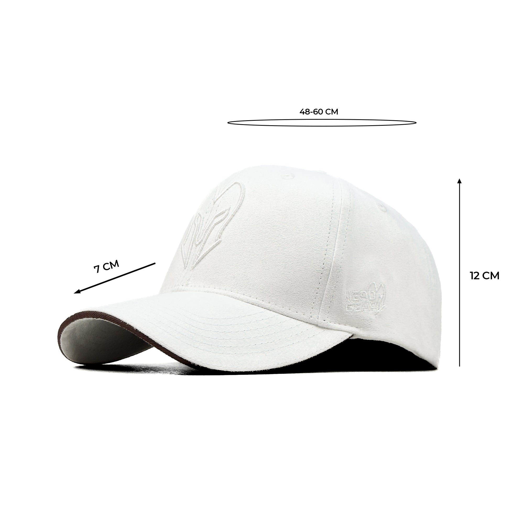 HEAD GEAR POLAR WHITE SUPER SUEDE SANDWICH CAP