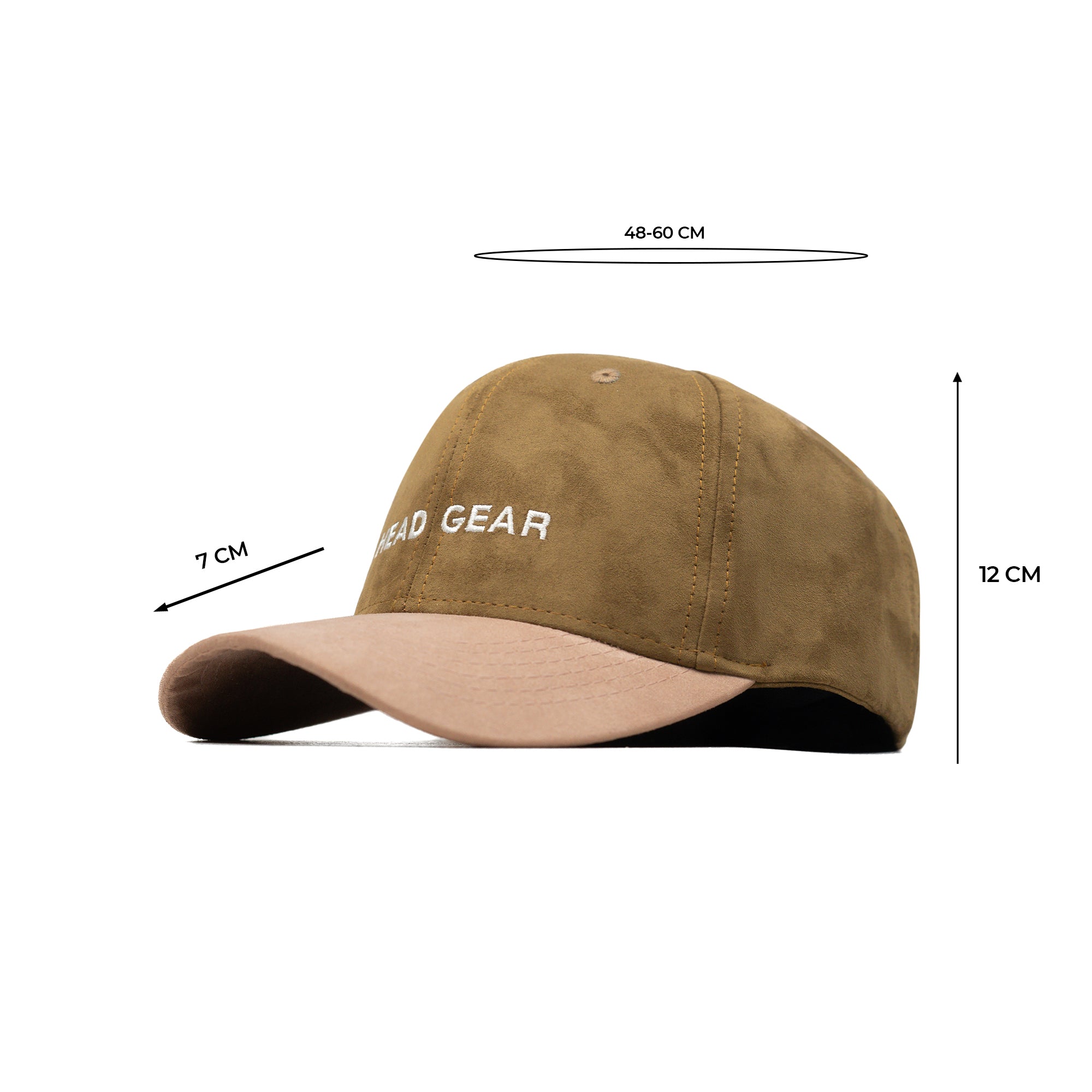 HEAD GEAR BROWN LIGHT PINK DUAL TONE CAP