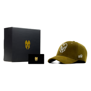 HEAD GEAR OLIVE GOLD VELVET LIMITED EDITION CAP