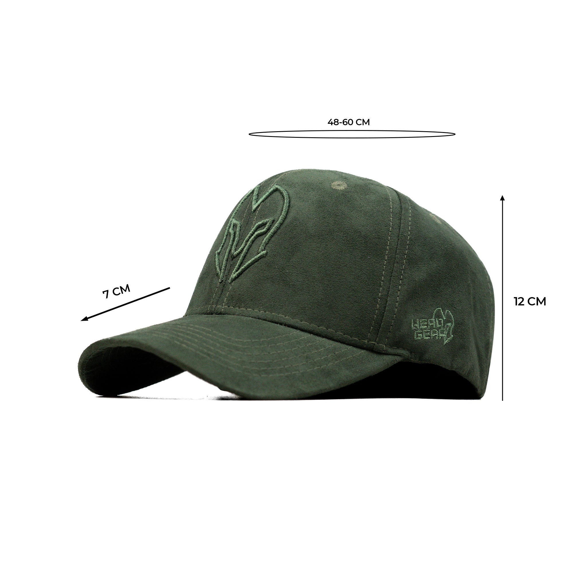 HEAD GEAR HUNTER GREEN SUPER SUEDE CAP