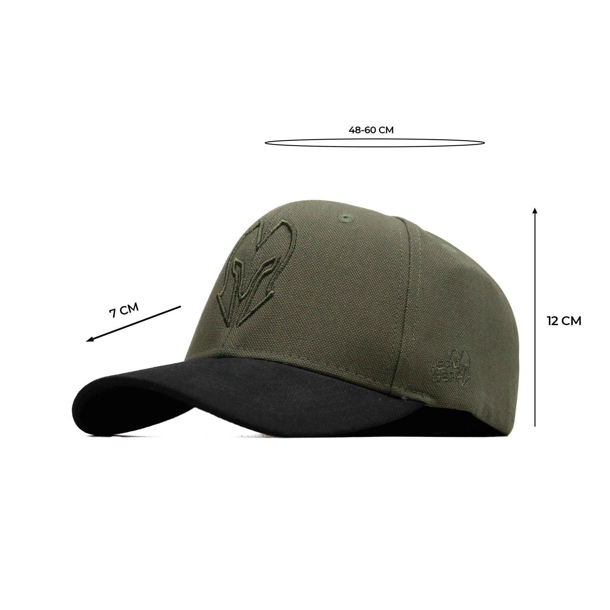 HEAD GEAR LOGO OLIVE AND BLACK DUAL TONE CAP