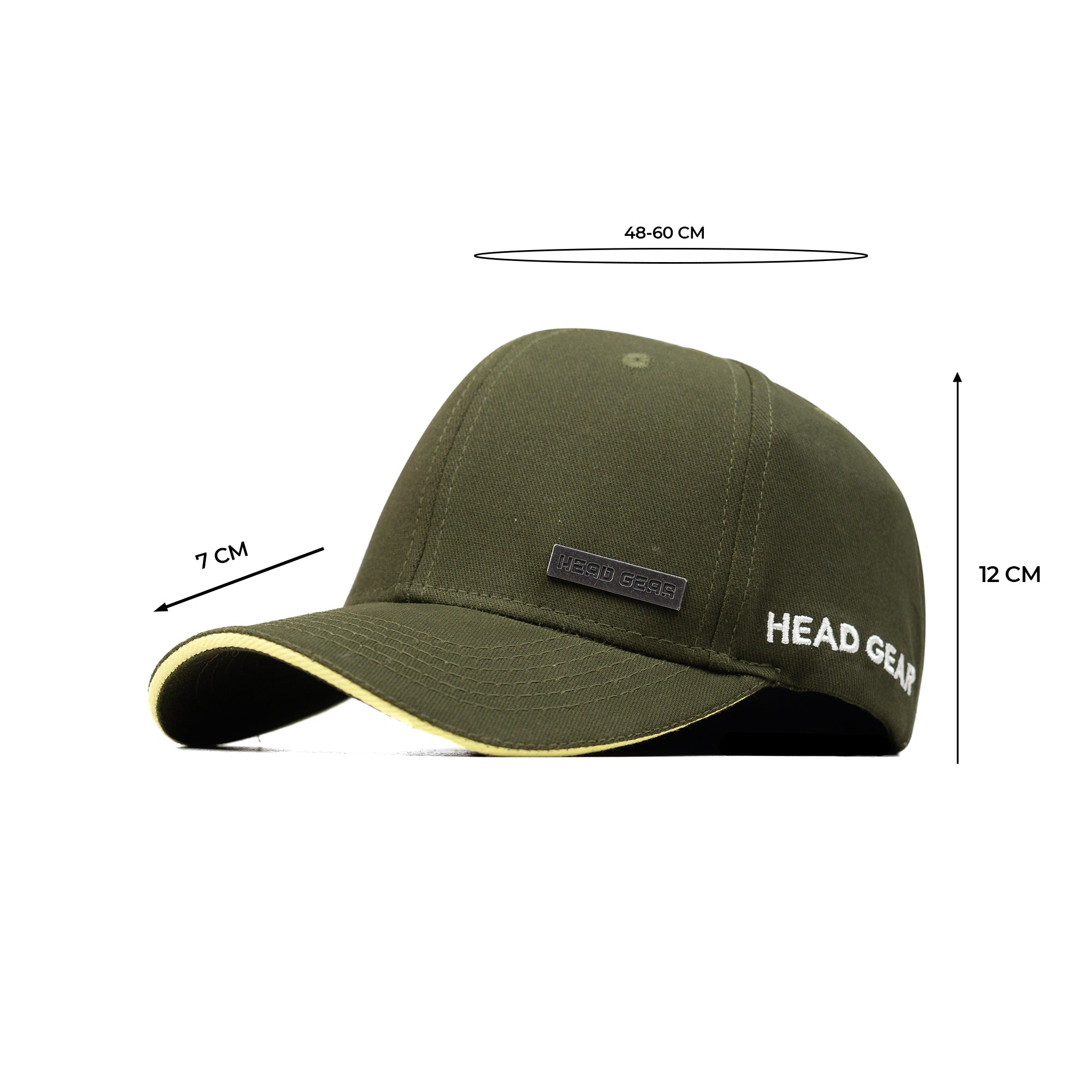 HEAD GEAR OLIVE RUSTIC METAL PATCH SANDWICH CAP