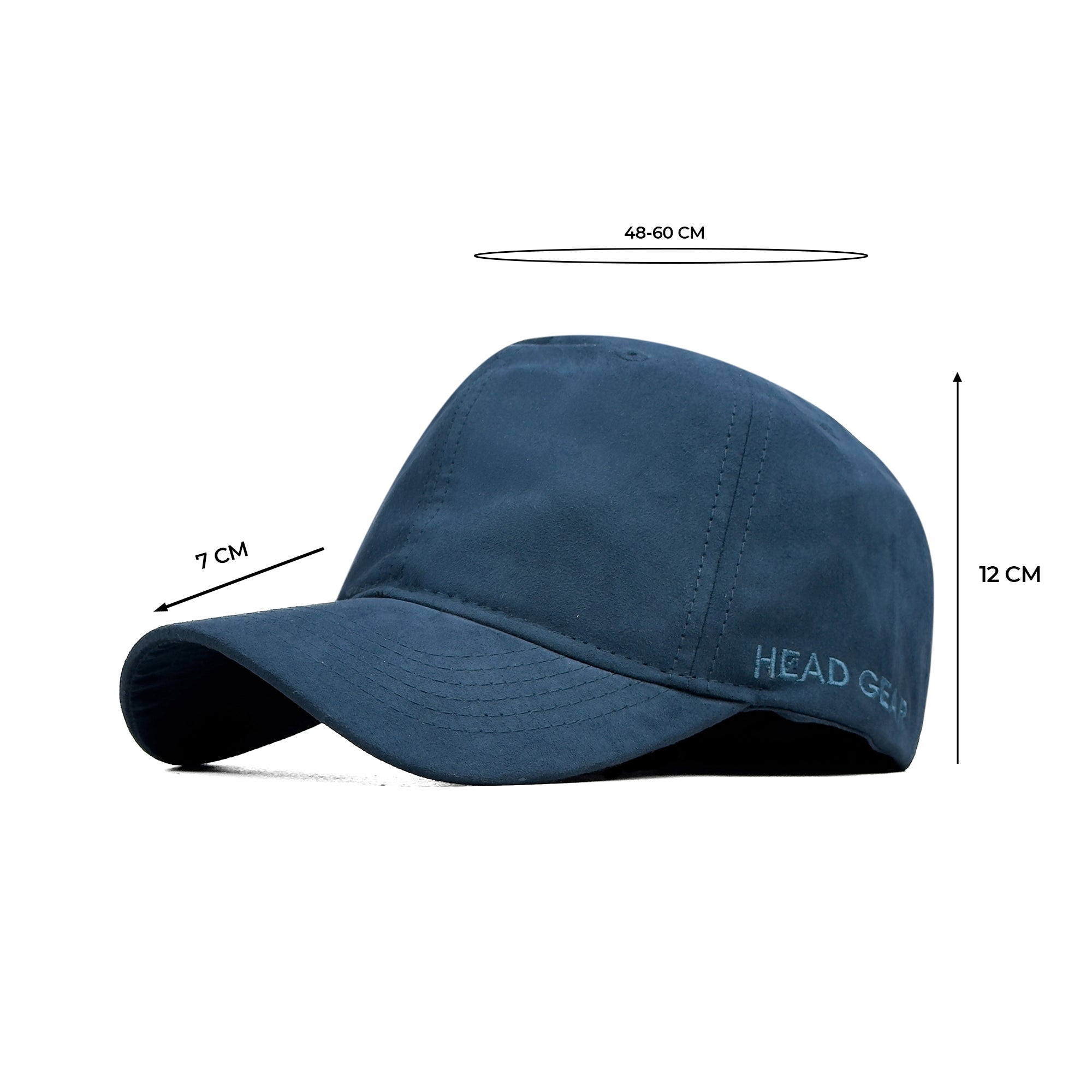 HEAD GEAR BASIC SUEDE NAVY BLUE CAP