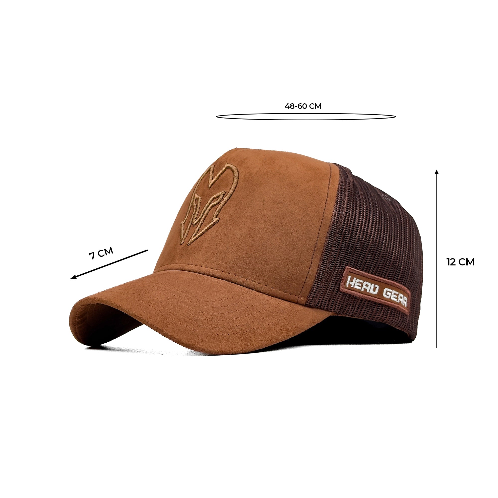 HEAD GEAR CHOCOLATE SUPER SUEDE TRUCKER CAP