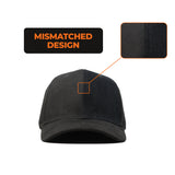 HEAD GEAR MISMATCHED BLACK CAP