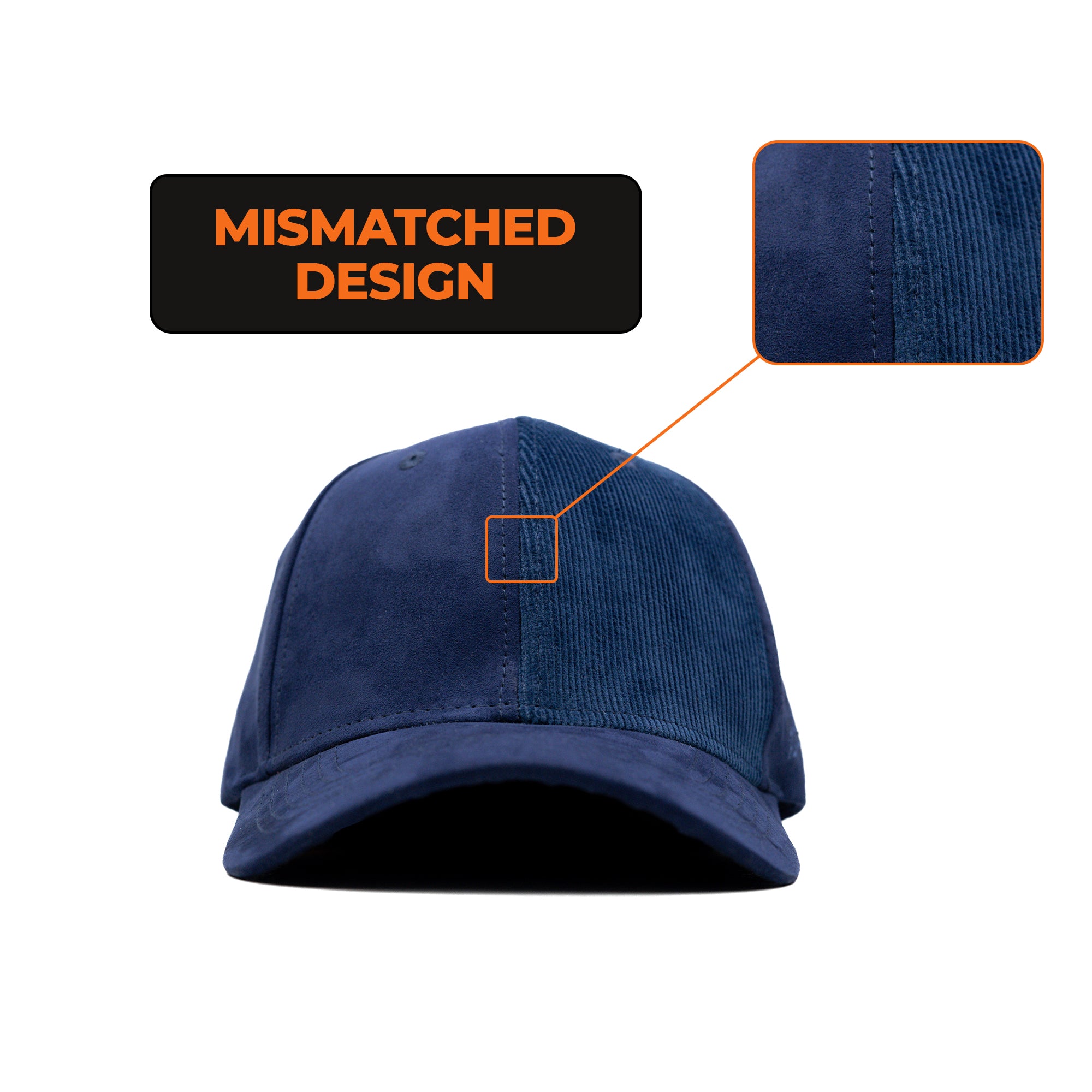 HEAD GEAR MISMATCHED NAVY BLUE CAP