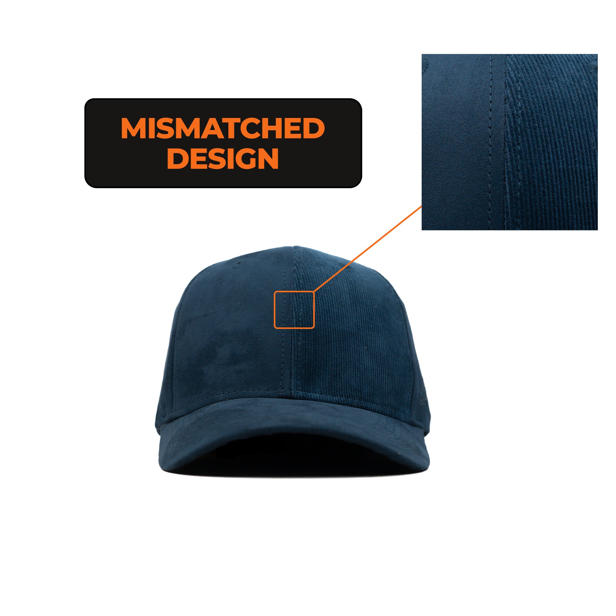 HEAD GEAR MISMATCHED NAVY BLUE CAP