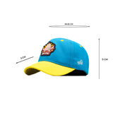 HEAD GEAR BLUE AND YELLOW DINOSAUR EDITION KIDS CAP